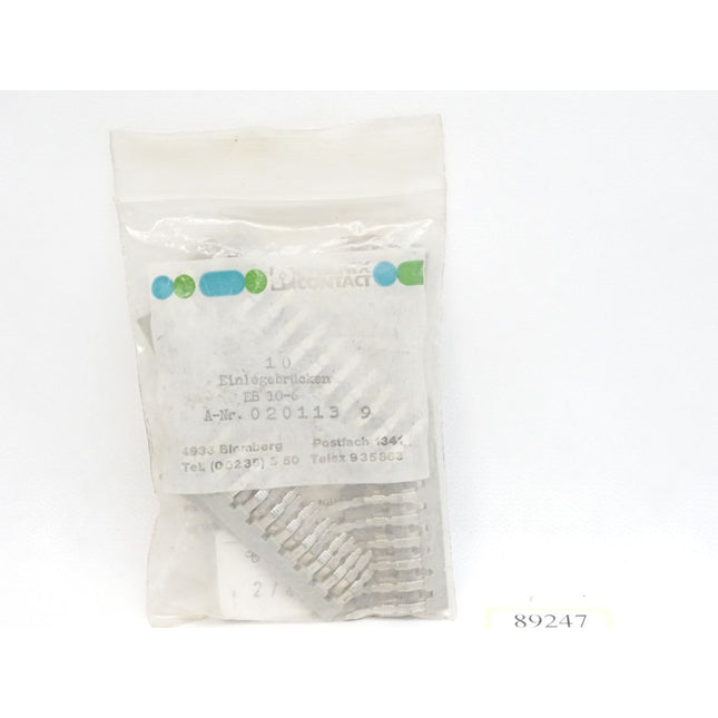 Phoenix Conatct Einlegebrücken / Inhalt : 10 Stück / EB10-6 / 0201139 / Neu OVP - Maranos.de