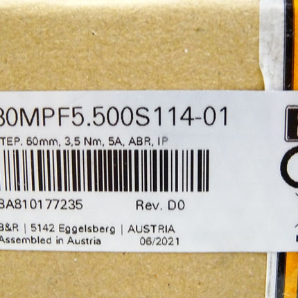 B&R 80MPF5.500S114-01 Rev.D0 2 Phasen Hybrid Schrittmotor / Neu OVP versiegelt - Maranos.de