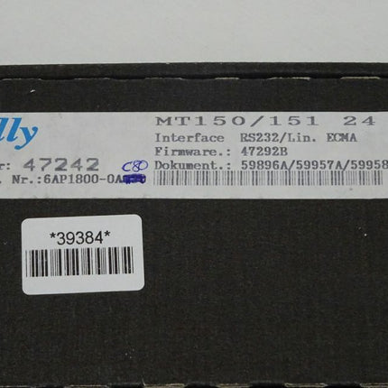 Siemens 6AP1800-0AC80 Interface 6AP1 800-0AC80 MT150/151 - Maranos.de