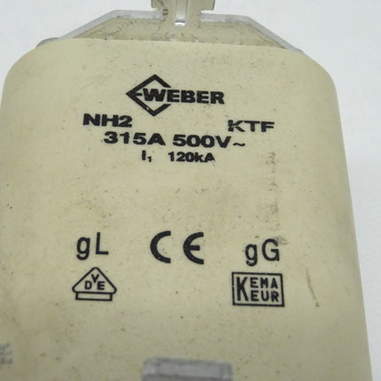 WEBER NH2 KTF 315A 500V Sicherungseinsatz - Maranos.de