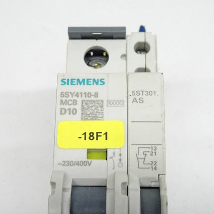 Siemens 5SY4110-8 MCB D10 + 5ST3010 - Maranos.de