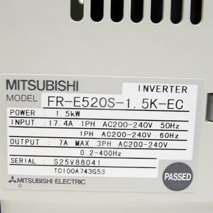 Mitsubishi Inverter 1.5kW FR-E520S-1.5K-EC / Neu OVP - Maranos.de