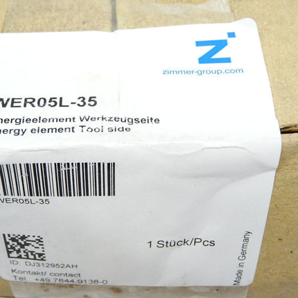 Zimmer-Group Sommer Automatic WER05L-35 / WER 05 L 35 / Energieelement Werkzeugseite / Neu OVP - Maranos.de