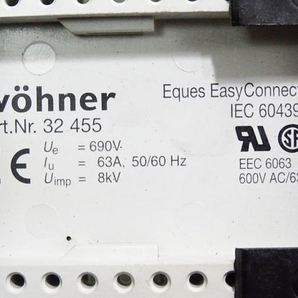 Wöhner 32 455 32455 Sammelschienenadapter 63 A - Maranos.de