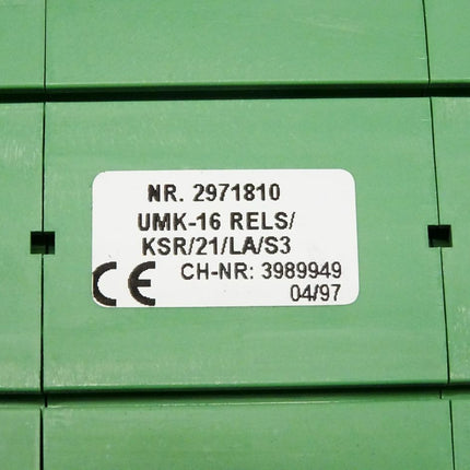 Phoenix Contact 2971810 / UMK-16 RELS/KSR/21/LA/S3 / Neu OVP - Maranos.de