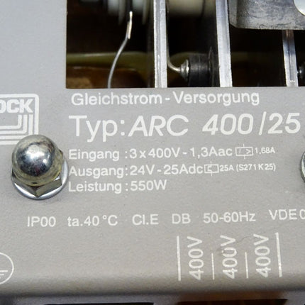 Block Gleichstrom-Versorgung ARC400/25 ARC400 550W 3x400V auf 24V - Maranos.de