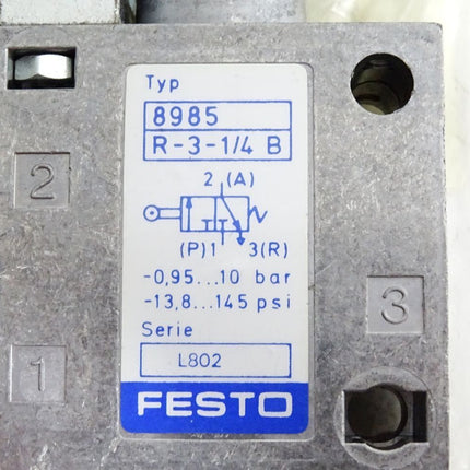 Festo 8985 Rollenhebelventil R-3-1/4-B / Neu OVP - Maranos.de