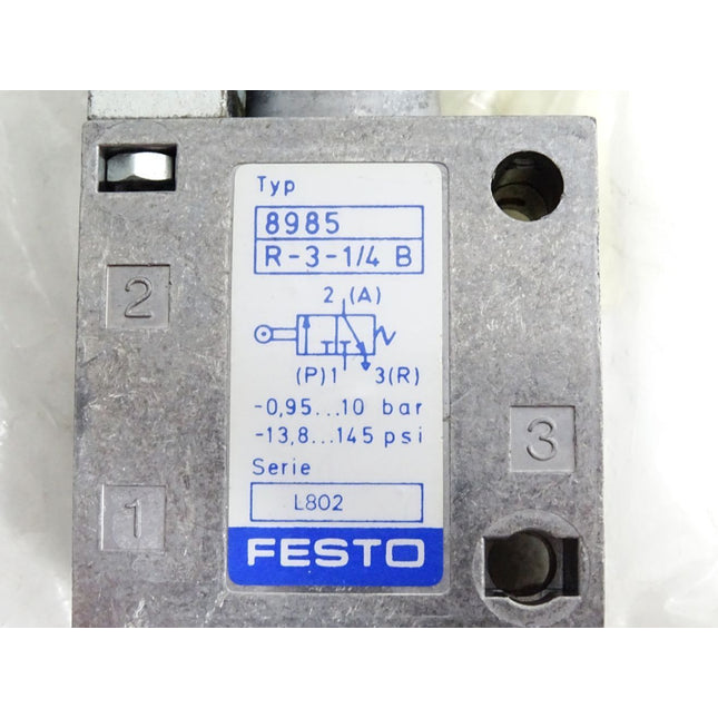 Festo 8985 Rollenhebelventil R-3-1/4-B / Neu OVP - Maranos.de