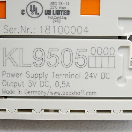Beckhoff KL9505 Netzteilklemme - Maranos.de