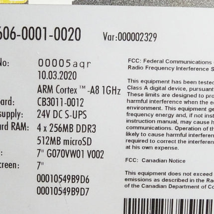 Beckhoff CP6606-0001-0020 Economy-Panel-PC 7" - Maranos.de