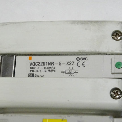 SMC Bus Modul EX245-SPR1-X165 + I/O Block EX245-DX1-X36 / EX245-DY1-X37 + Valve VQC2201NR-5-X27 - Maranos.de