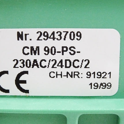 Phoenix Contact Netzteil 2943709 CM 90-PS-230AC/24DC/2 / Unbenutzt - Maranos.de