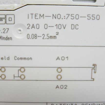 Wago Analog Output 750-550 / Neu - Maranos.de