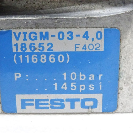 Festo 18652 VIGM-03-4,0 Anschlussblock - Maranos.de