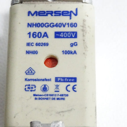 Mersen Sicherung NH00GG40V160 160A 400VAC NH00 100kA - Maranos.de