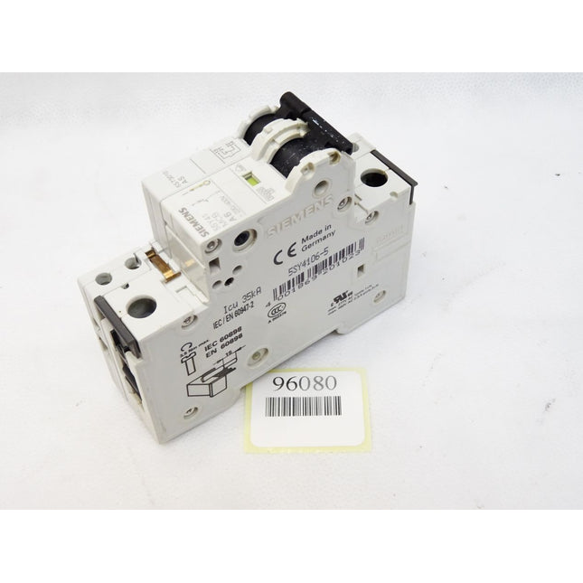 Siemens 5SY4106-5 5SY41 MCB A6 Leitungsschutzschalter - Maranos.de