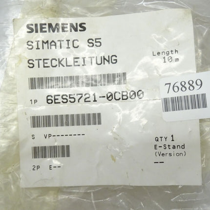 Siemens SIMATIC 6ES5721-0CB00 Steckleitung (10 Meter) 6ES5 721-0CB00 NEU - Maranos.de
