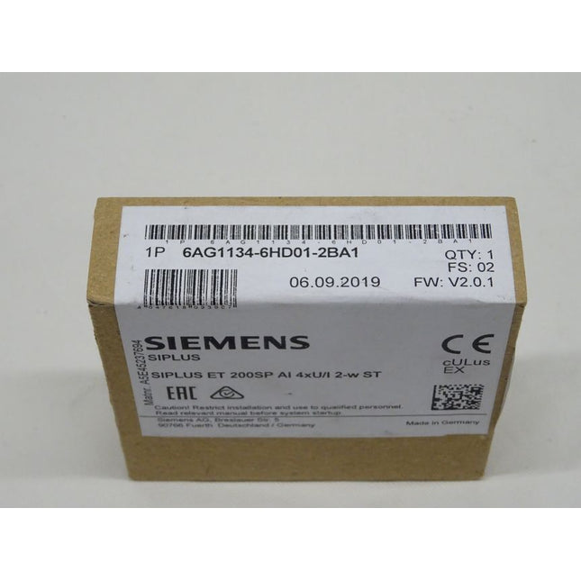 Siemens 6AG1134-6HD01-2BA1 Siplus ET200SP 6AG1 134-6HD01-2BA1 neu-versiegelt - Maranos.de