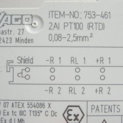 Wago 753-461 2-Kanal-Analogeingang / Neu OVP - Maranos.de