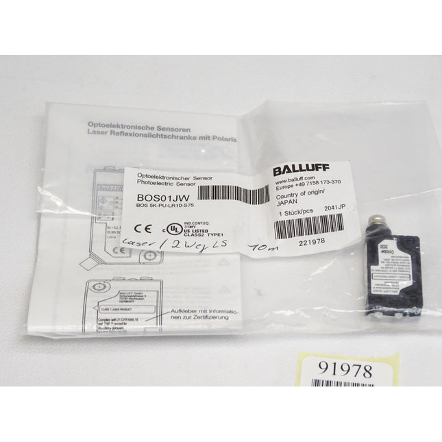 Balluff Reflexionslichtschranken BOS01JW BOS 5K-PU-LR10-S75 / Neu OVP - Maranos.de
