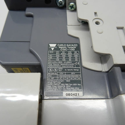 Carlo Gavazzi CGC-100 Schütz / Schutzschalter CGC 100 - Maranos.de