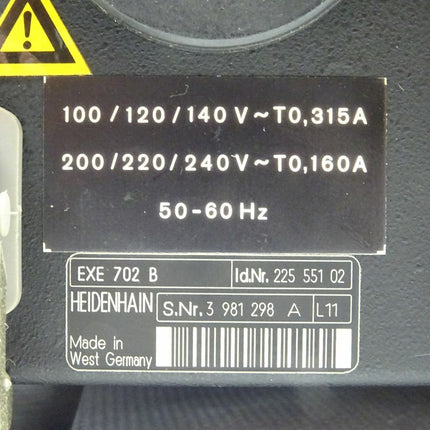 HEIDENHAIN EXE702B / 3981298 / EXE 702 B / 22555102 - Maranos.de