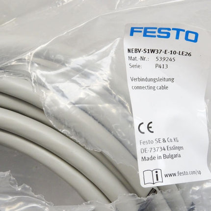 Festo Verbindungsleitung 539245 NEBV-S1W37-E-10-LE26 / Neu OVP - Maranos.de