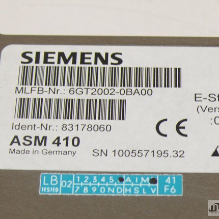 NEU-OVP Siemens 6GT2002-0BA00 Moby-I 6GT2 002-0BA00 E: 08 Anschaltung - Maranos.de