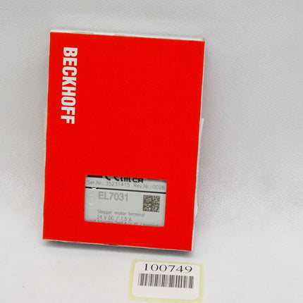 Beckhoff EL7031 Rev.0026 1-Kanal-Motion-Interface / Neu OVP versiegelt - Maranos.de