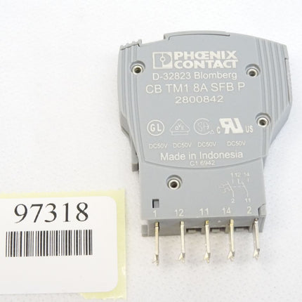 Phoenix Contact 2800842 CB TM1 8A SFB P Thermomagnetischer Geräteschutzschalter - Maranos.de