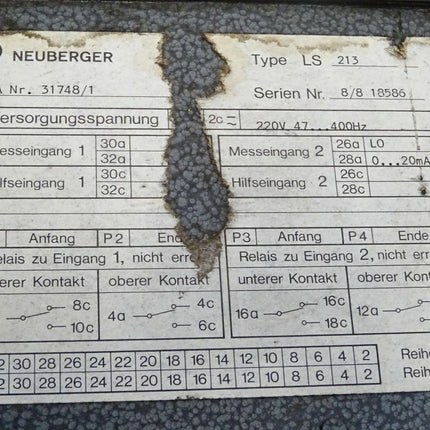 Neuberger LS213 / 31748/1 - Maranos.de