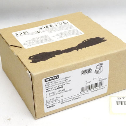 Siemens Leistungsschalter 3RV2011-0AA15 / Neu OVP - Maranos.de
