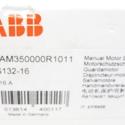 ABB Motorschutzschalter 1SAM350000R1011 / MS132-16 / Neu OVP - Maranos.de
