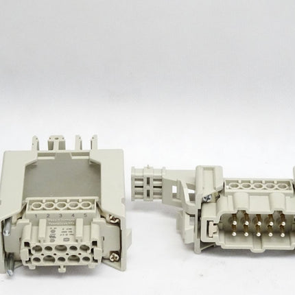 Harting Stecker 09330102601 Han10E-M-s + Han10E-F Kontakteinsatz-Halterung - Maranos.de