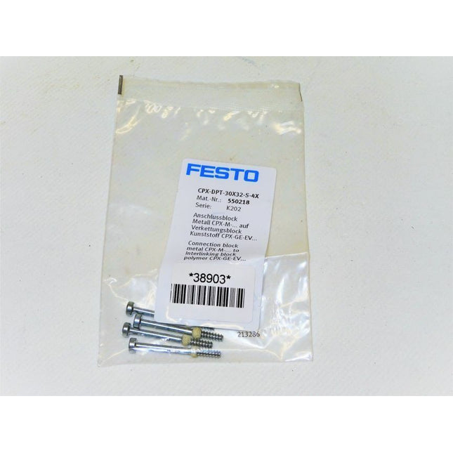 Festo CPX-DPT-30X32-S-4X Schrauben für Anschlussblock CPX-M Neu-OVP - Maranos.de