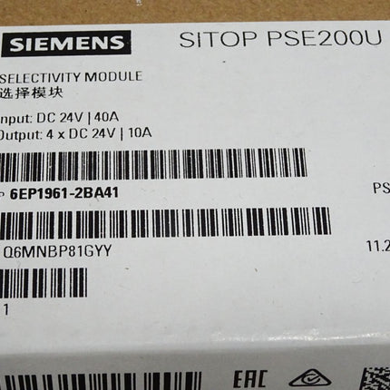 Siemens Sitop PSE200U 6EP1961-2BA41 6EP1 961-2BA41 / Neu OVP versiegelt - Maranos.de