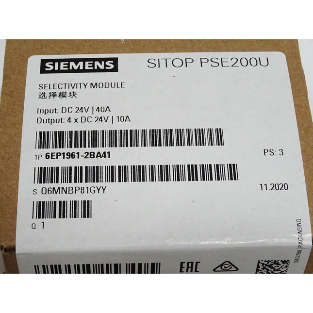 Siemens Sitop PSE200U 6EP1961-2BA41 6EP1 961-2BA41 / Neu OVP versiegelt - Maranos.de