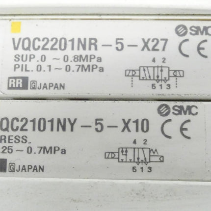 SMC Bus Modul EX245-SPR1-X165 + EX245-DX1-X36 + VQC2201NR-5-X27 + VQC2101NY-5-X10 - Maranos.de