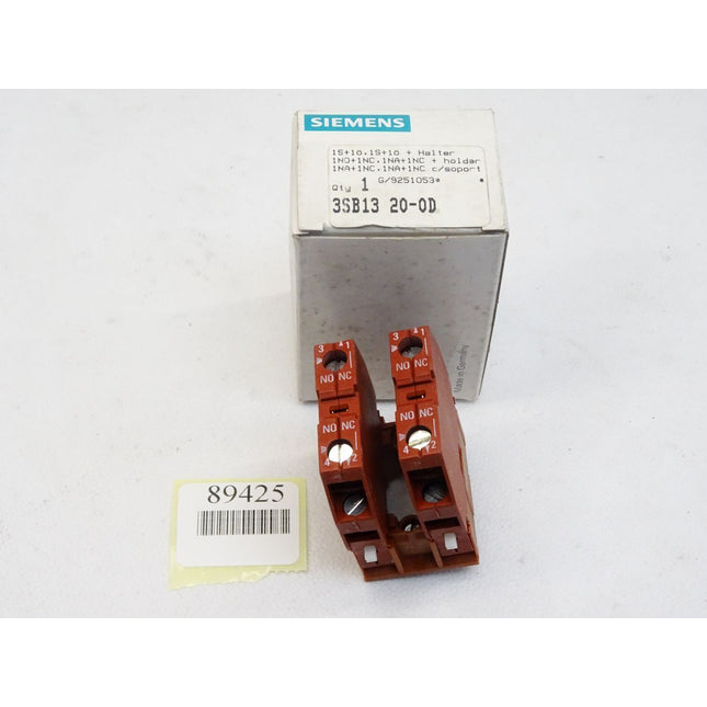 Siemens CONTACT BLOCK WITH HOLDER / 3SB1320-0D / Neu OVP - Maranos.de