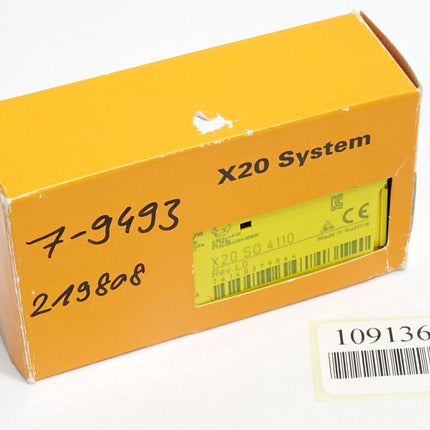 B&R X20SO4110 X20 SO 4110 Rev.L0 4 sichere digitale Ausgänge / Neuwertig - Maranos.de