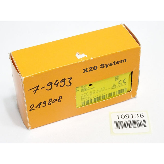 B&R X20SO4110 X20 SO 4110 Rev.L0 4 sichere digitale Ausgänge / Neuwertig - Maranos.de