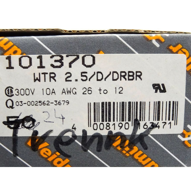 Weidmüller 101370/1013700000 WTR2.5/D/DRBR / Inhalt : 24 Stück / Neu OVP - Maranos.de