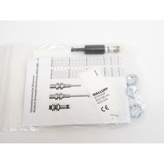 Balluff Photoelectric Sensor BOS020F BOS 08E-PS-KE20-S49 / Neu OVP - Maranos.de