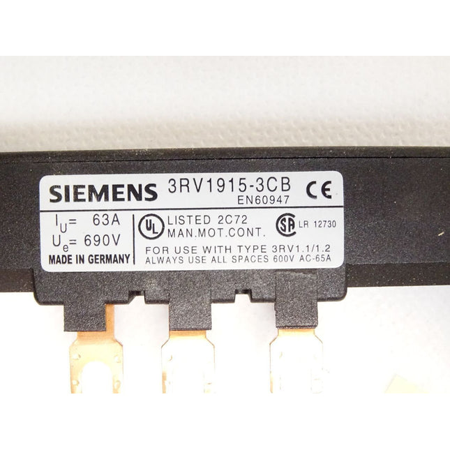 Siemens 3-Phasen-Sammelschiene 3RV1915-3CB - Maranos.de