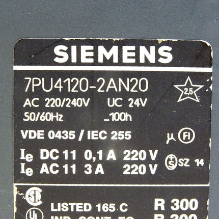 Siemens 7PU4120-2AN20 - Maranos.de
