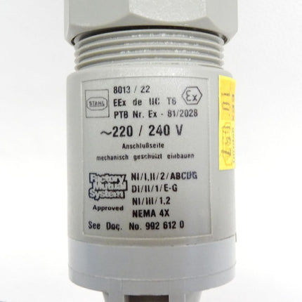 Stahl 8013/22 Ex-81/2028 / Einbau-Leuchtmelder grün / Neu - Maranos.de