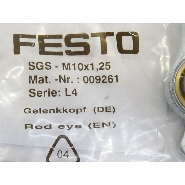 Festo 009261 Gelenkkopf SGS-M10X1,25 / Neu OVP - Maranos.de