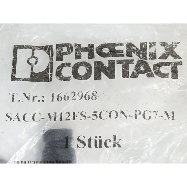 Phoenix Contact 1662968 SACC-M12FS-5CON-PG 7-M Steckverbinder / Neu OVP - Maranos.de