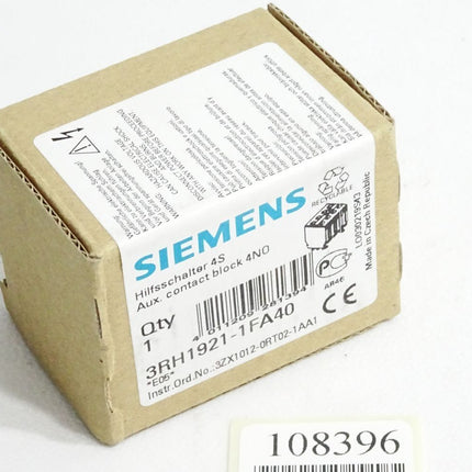 Siemens Hilfsschalter 3RH1921-1FA40 / Neu OVP - Maranos.de