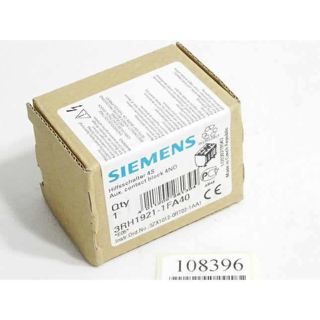Siemens Hilfsschalter 3RH1921-1FA40 / Neu OVP - Maranos.de